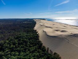 La dune du Pilat vue du ciel