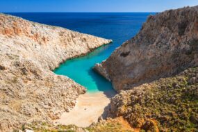 La plage de Seitan Limania, Crète