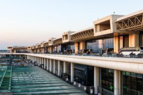 L'aéroport Malpensa à Milan en Italie