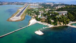 L'aéroport international Ioannis Kapodistrias de Corfou en Grèce