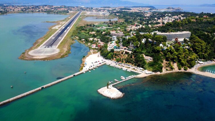 L'aéroport international Ioannis Kapodistrias de Corfou en Grèce