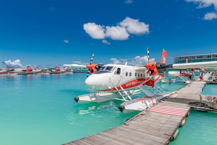 L'aéroport international de Malé aux Maldives