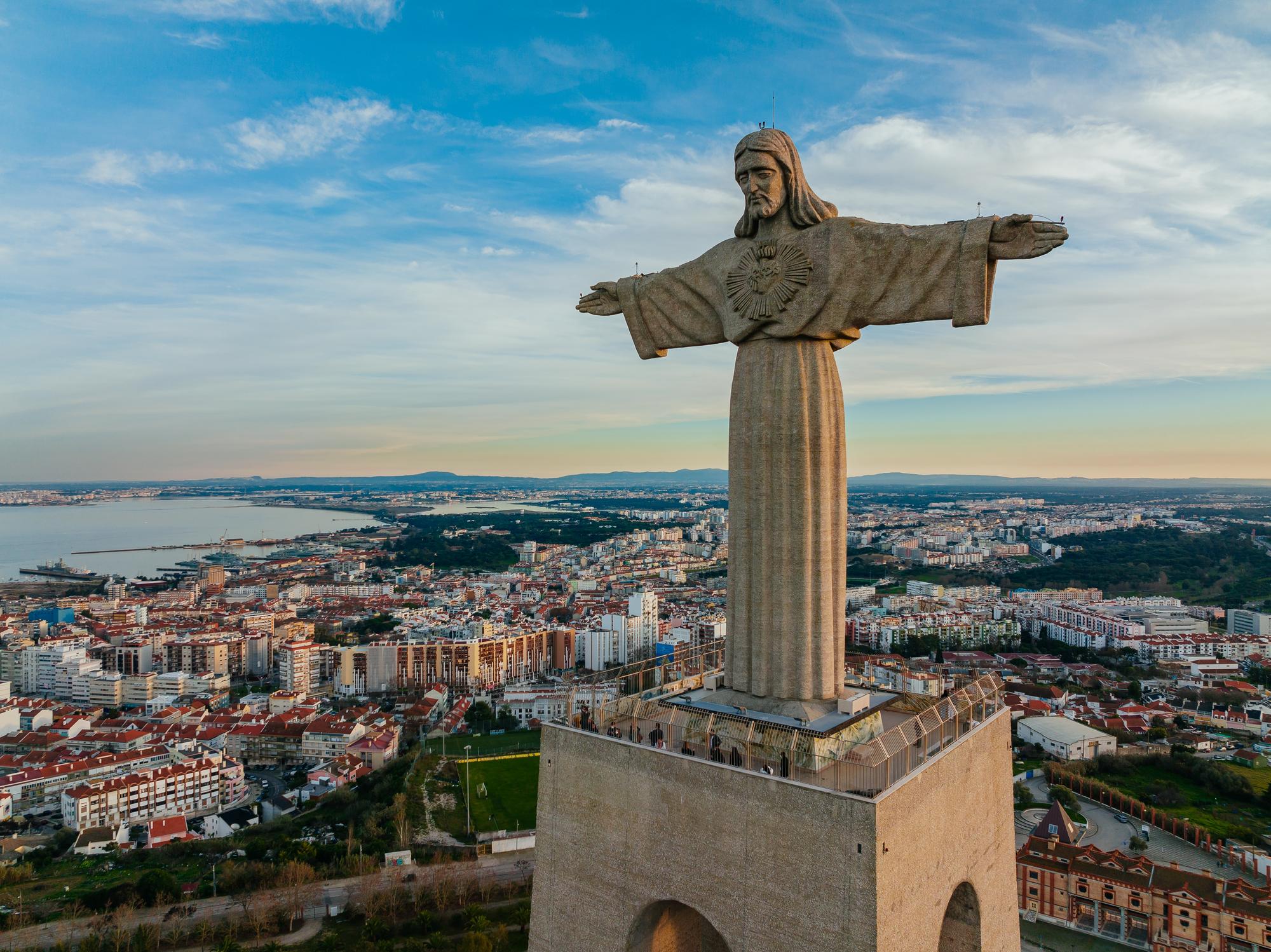 Le Cristo Rei à Lisbonne au Portugal