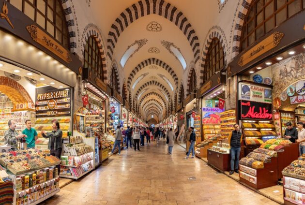 Le Grand bazar d'Istanbul en Turquie