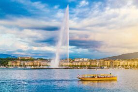 Le Jet d'Eau de Genève, Suisse