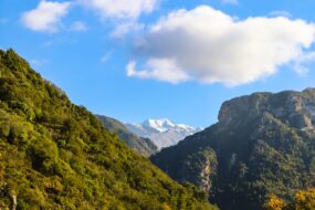 Le Mont Taygète dans le Péloponnèse en Grèce