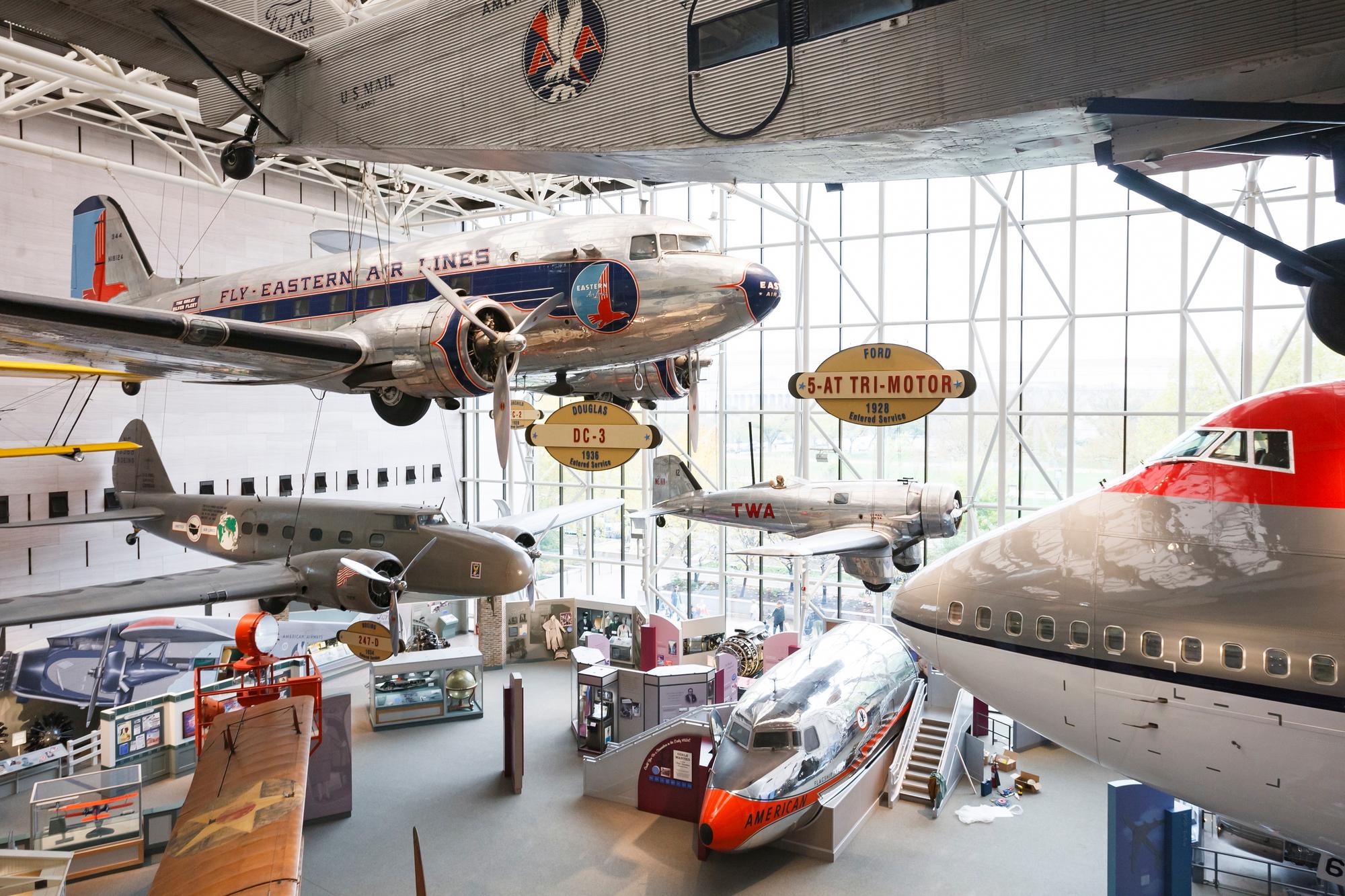 Le National Air and Space Museum à Washington, États-Unis