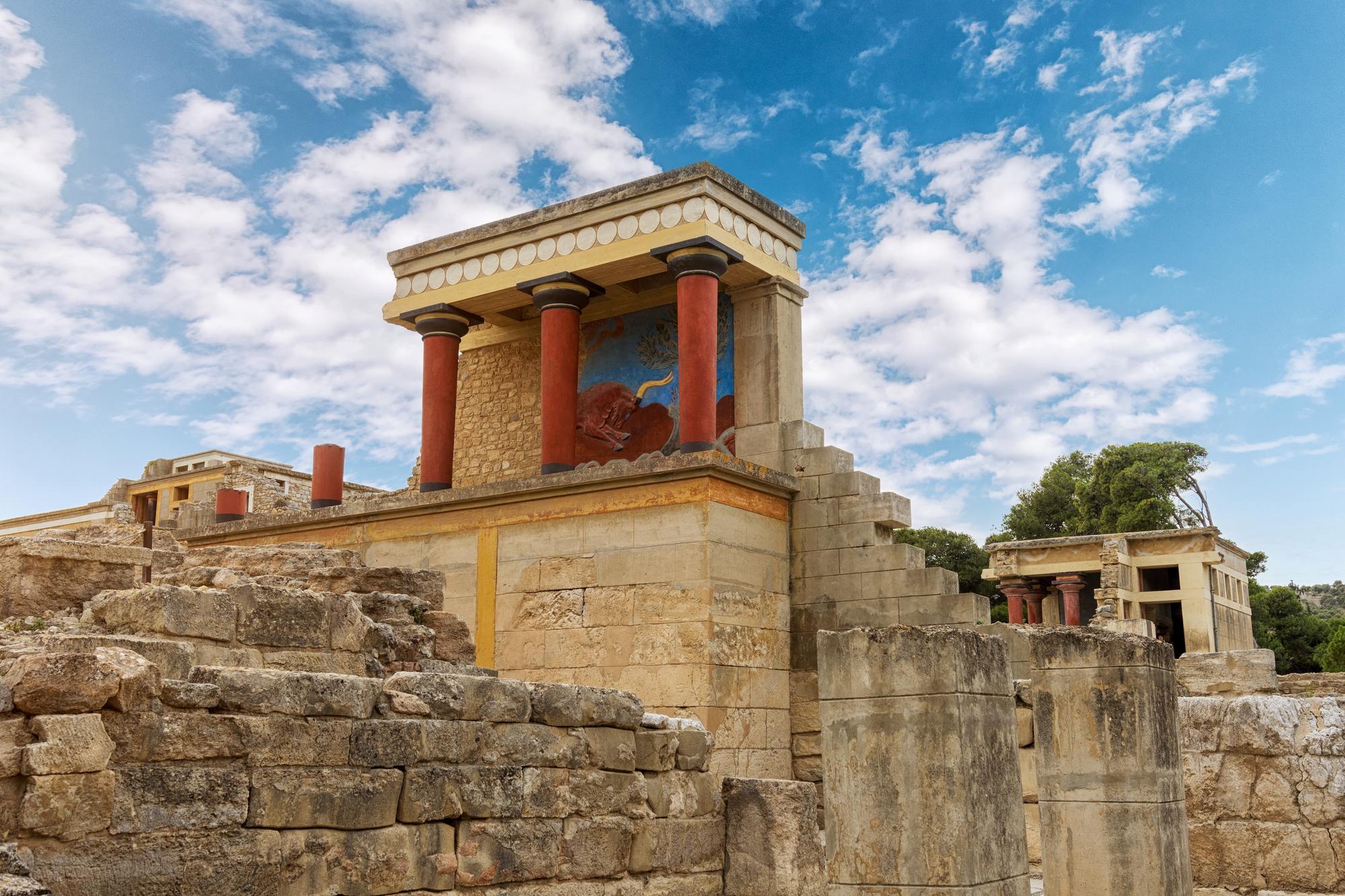 Le Palais de Knossos à Héraklion en Crète, Grèce