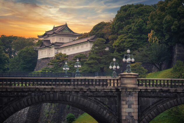 Le Palais impérial de Tokyo au Japon