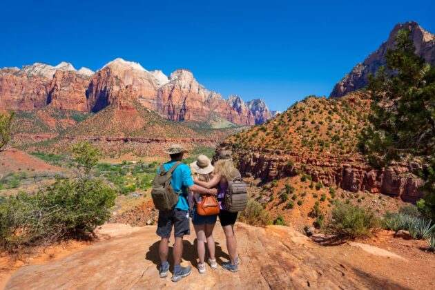Le Parc National de Zion à Springdale, Utah