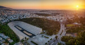 Le Stade Panathénaïque à Athènes en Grèce
