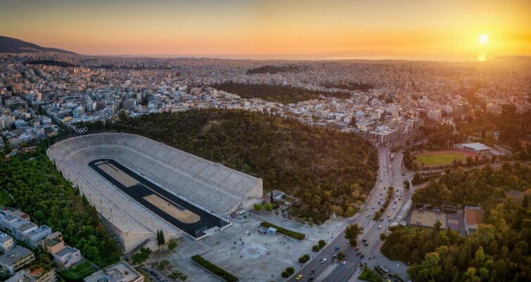 Le Stade Panathénaïque à Athènes en Grèce