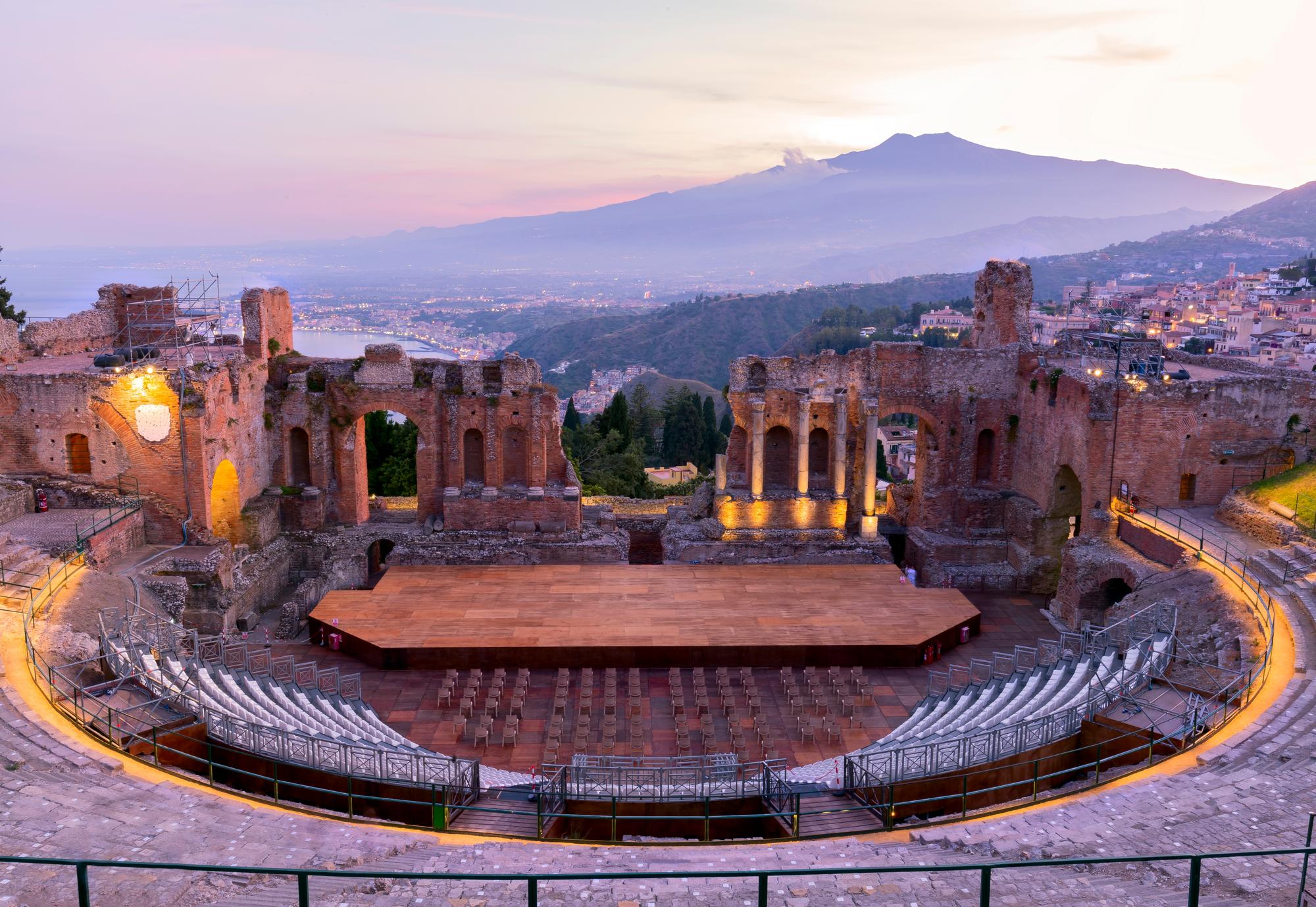 Le Théâtre antique de Taormina en Sicile