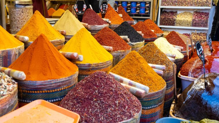 Le bazar aux épices d'Istanbul en Turquie