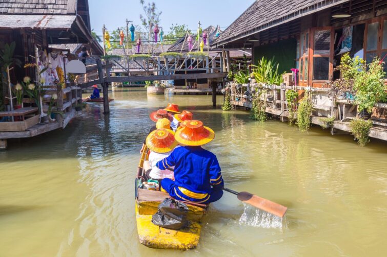 Le marché flottant de Pattaya, Thailande