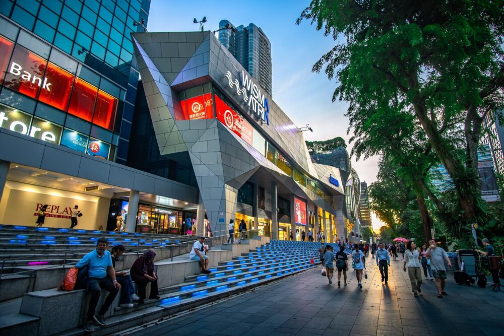 Le quartier d'Orchard Road
