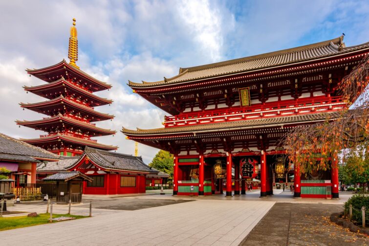 Le temple Senso-ji au Japon