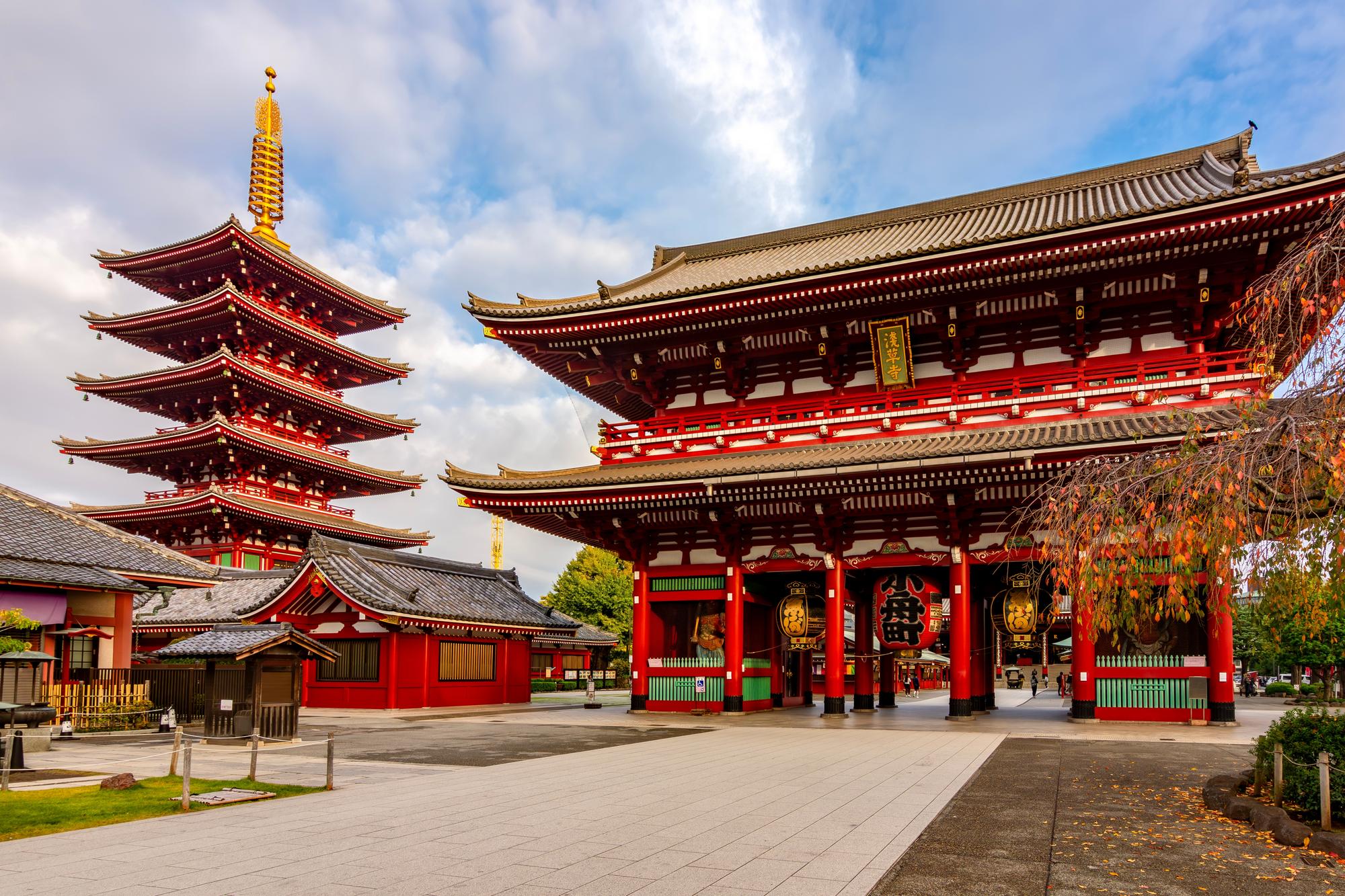 Le temple Senso-ji au Japon