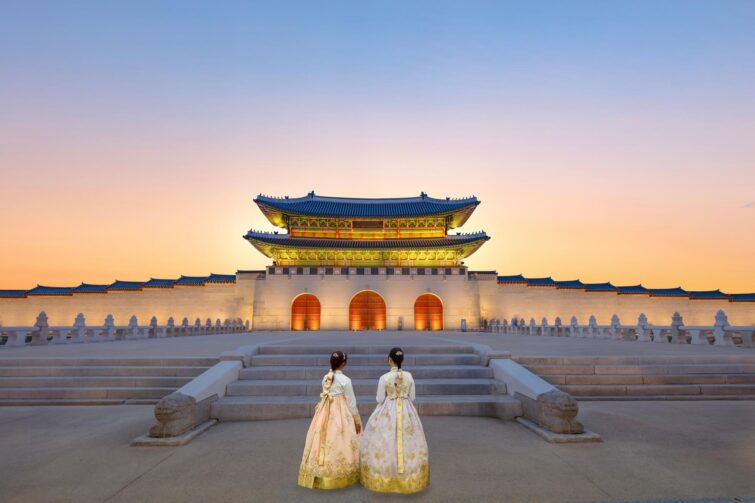 Palais Gyeongbokgung à Séoul en Corée du Sud