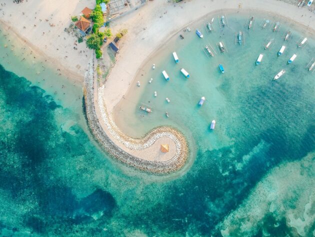 Plage de Sanur, Bali, Indonésie