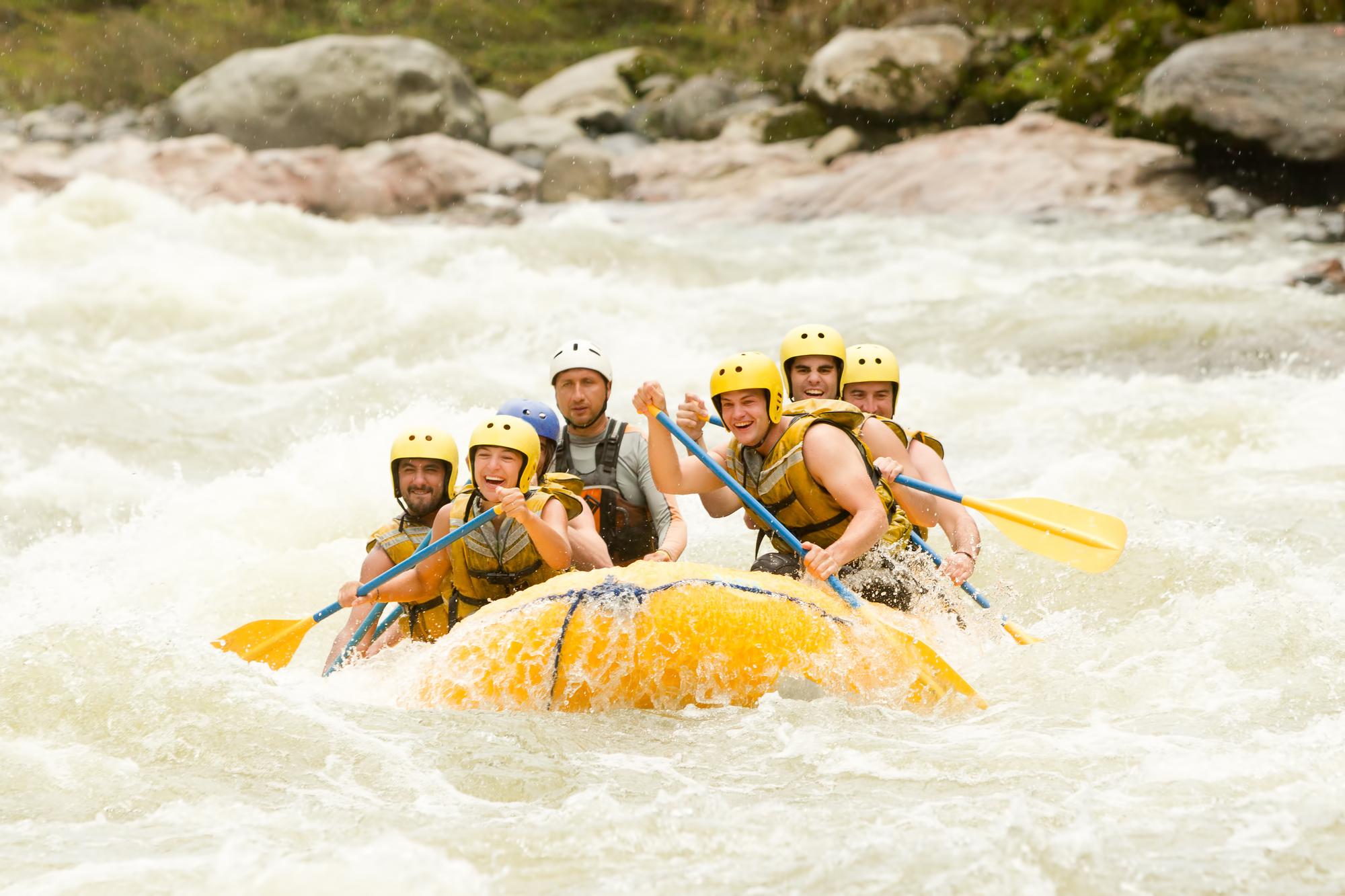 Rafting sur le Giffre à Samoëns, France