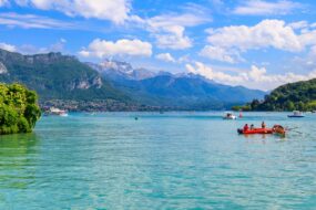 Sortie en canoë-kayak sur le lac d'Annecy