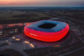 Stade Allianz Arena du Bayern Munich à Munich, Allemagne