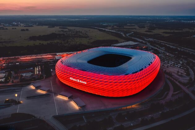Stade Allianz Arena du Bayern Munich à Munich, Allemagne