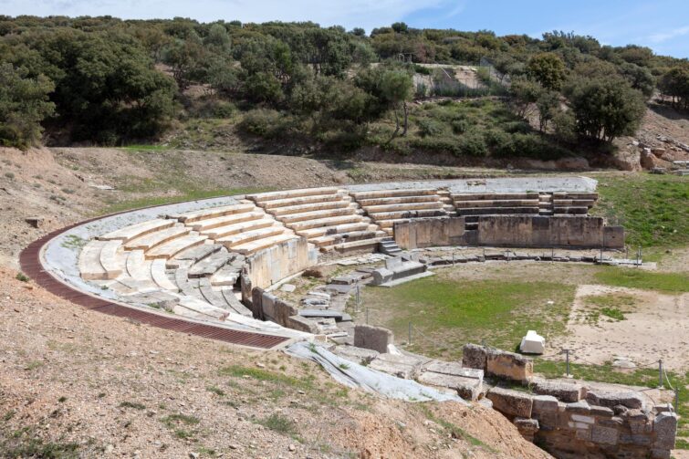 Théâtre antique de Maronia en Grèce
