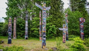 Totems autochtones, Stanley Park, Vancouver