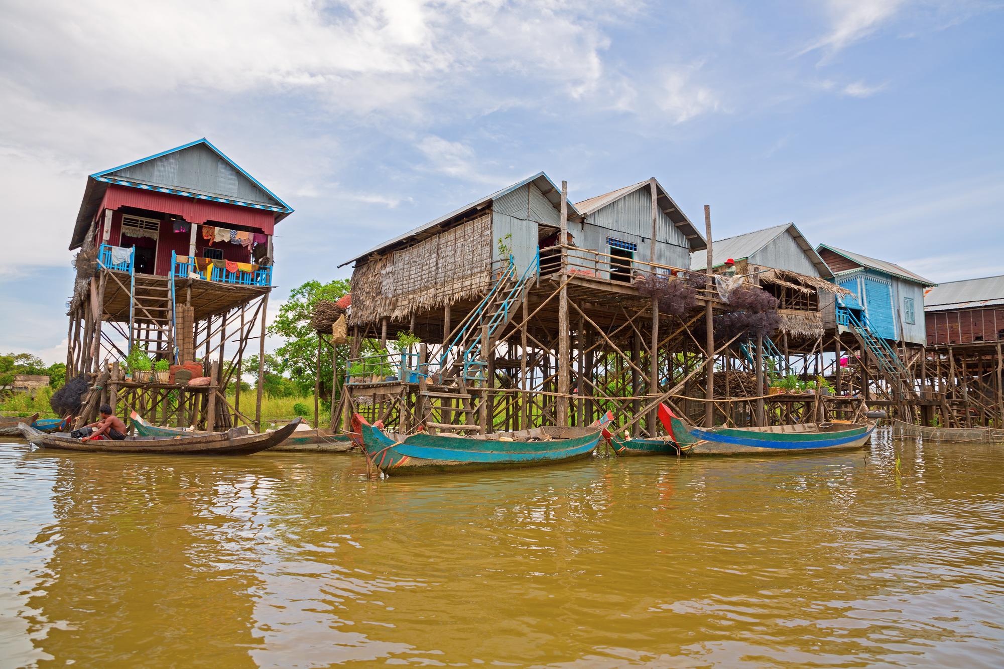 Village flottant de Kampong Phluk à Siem Reap
