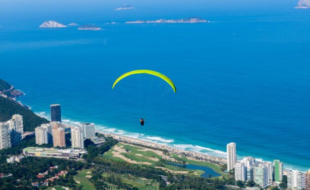 Vol en deltaplane, Rio de Janeiro, Brésil