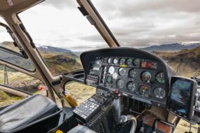 Vol en hélicoptère au-dessus des volcans d'Islande