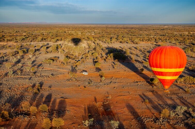 Vol en montgolfière à Alice Springs au-dessus du désert australien