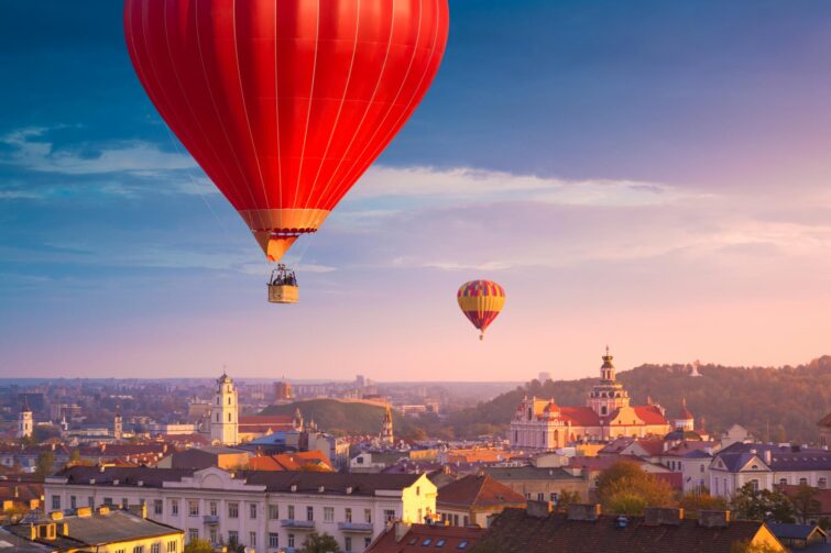 Vol en montgolfière à Vilnius
