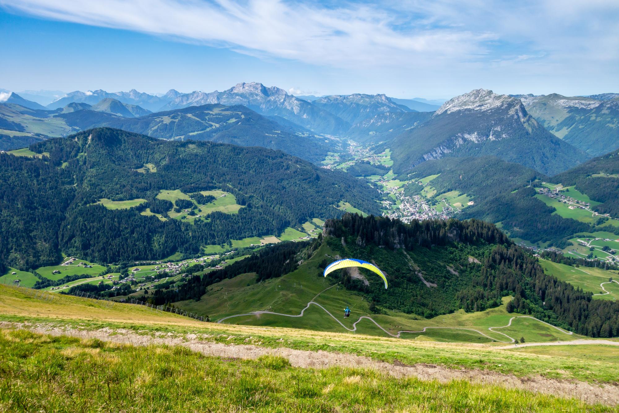 Vol en parapente au Grand-Bornand en Haute-Savoie