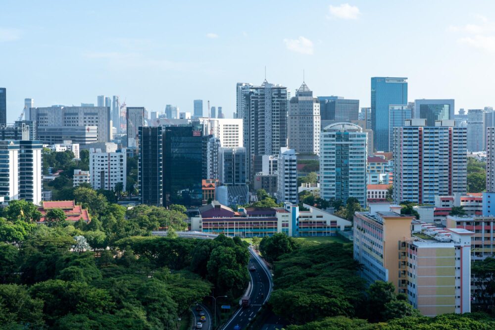 Vue du quartier de Novena