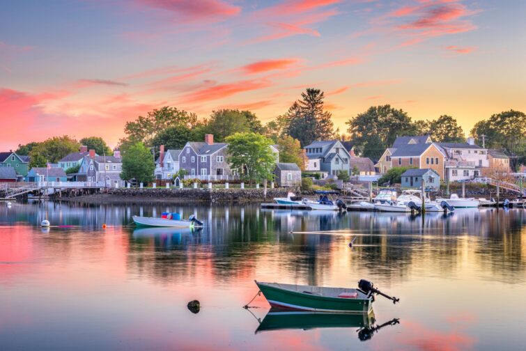 Vue panoramique de Portsmouth, New Hampshire, États-Unis