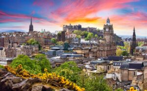 Vue sur la ville d'Edimbourg