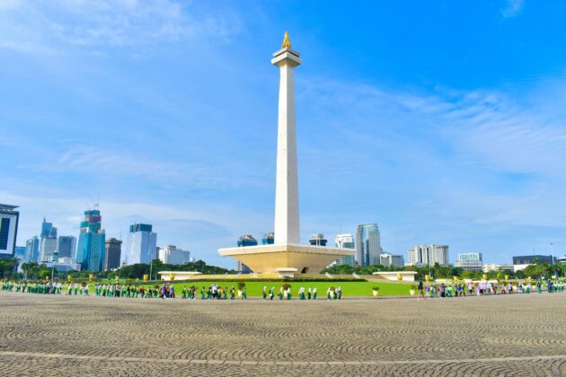Vue sur le Monument National de Jakarta