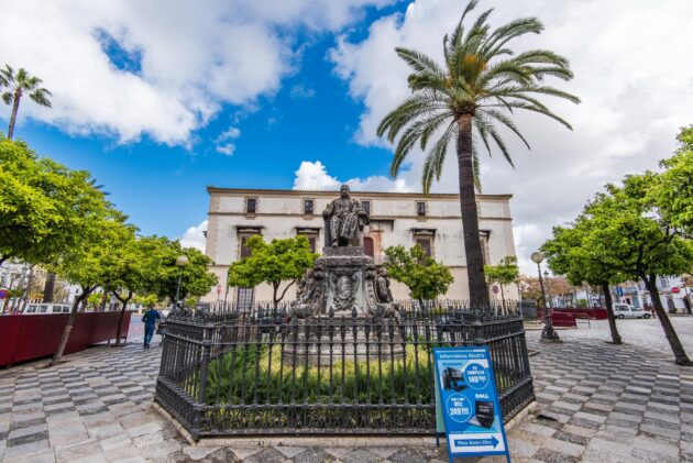 Vue sur le Palacio Domecq à Jerez de la Frontera