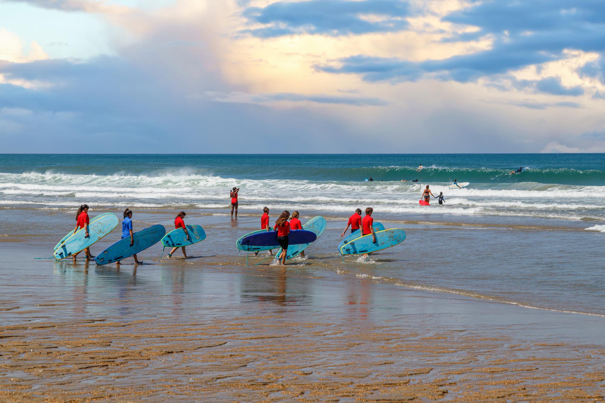 cours de surf à Biarritz