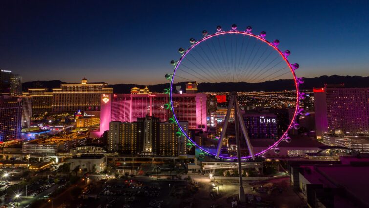 la grande roue high roller à Las Vegas