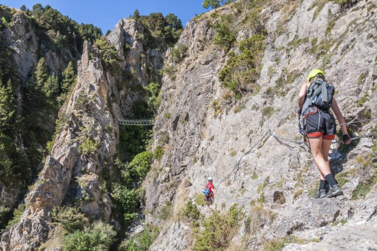via ferrata dans les pyrénées