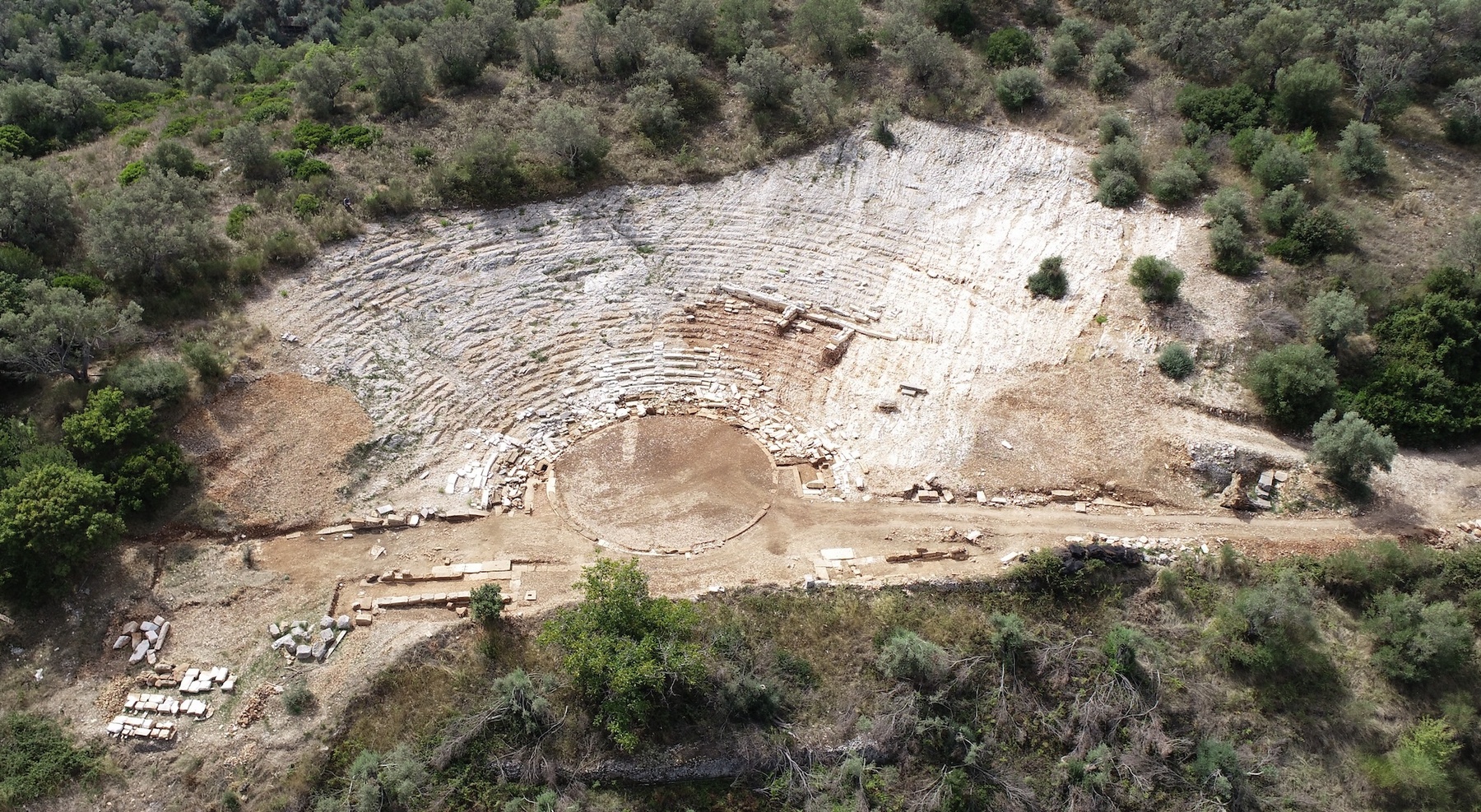Ancien amphithéâtre de Lefkada, Grèce