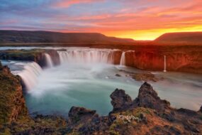 Cascade de Godafoss, Akureyri, Islande
