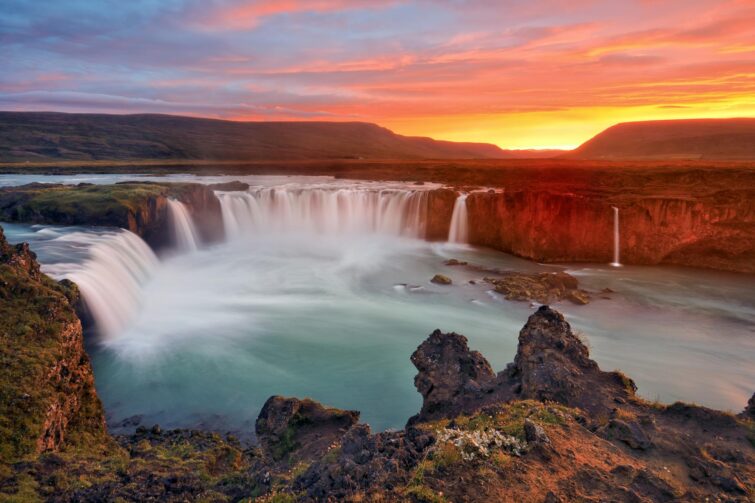 Cascade de Godafoss, Akureyri, Islande
