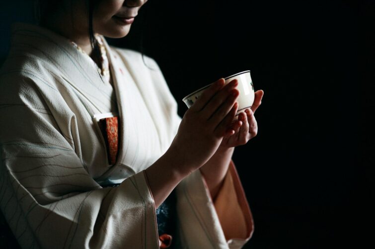 Cérémonie du thé traditionnelle à Kyoto, Japon