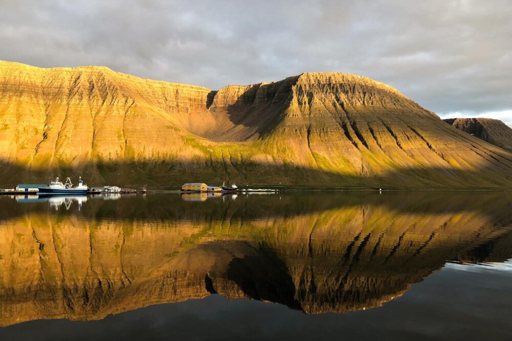 Coucher de soleil à Ísafjörður