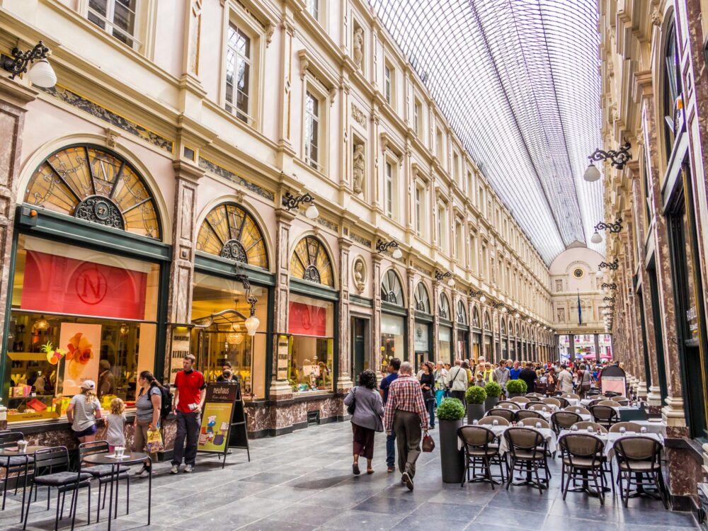 Galeries Royales Saint-Hubert à Bruxelles, Belgique